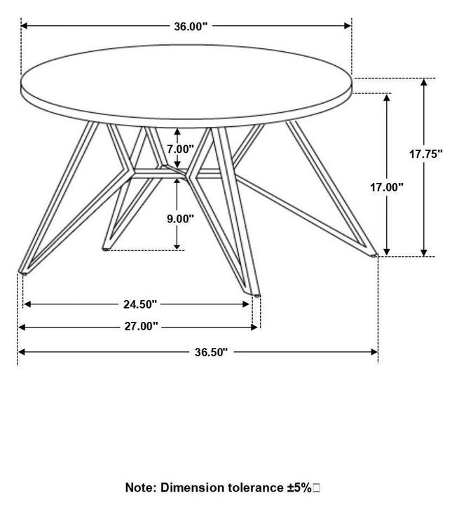 Hadi Cement And Gunmetal Coffee Table