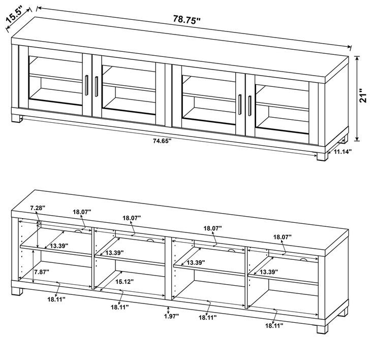 Sachin Dark Pine TV Console