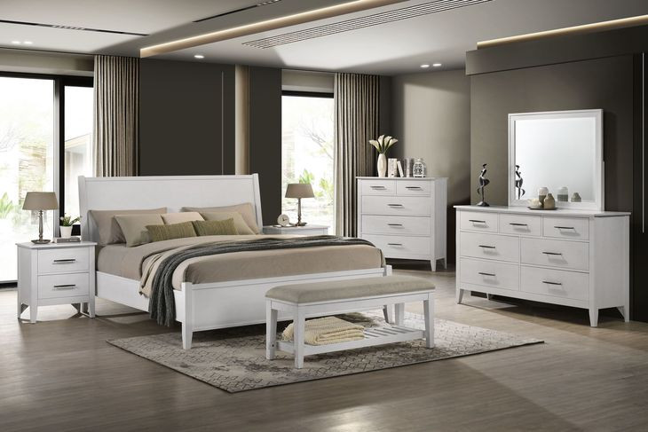 Andover White Rectangular Dresser Mirror