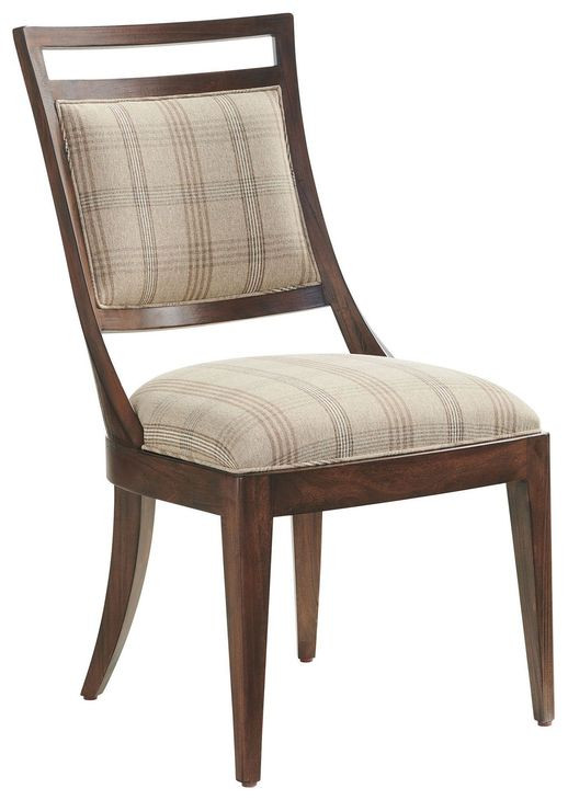 Driscoll Silverado Beige and Brown Upholstered Side Chair