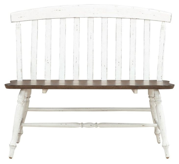 Al Fresco Graphite and Whitestone 42" Dining Bench