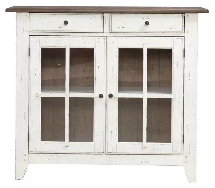 Al Fresco Graphite and Whitestone 2 Glass Door Server