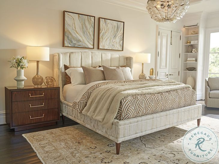 Rendezvous Biscayne Performance Fabric King Upholstered Savoy Bed