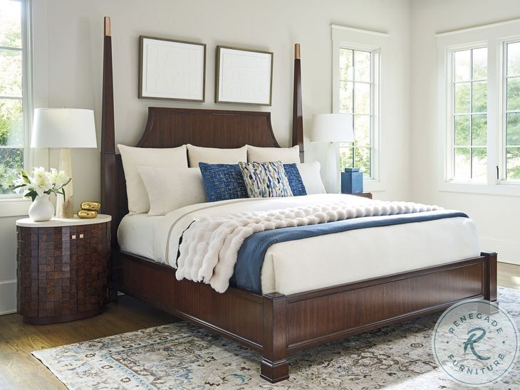 Rendezvous Walnut California King Poster Essex Bed