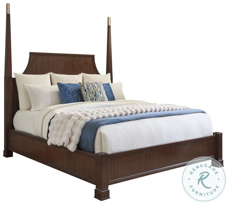 Rendezvous Walnut California King Poster Essex Bed
