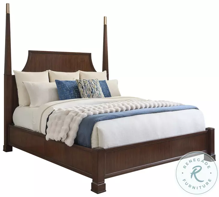 Rendezvous Walnut California King Poster Essex Bed