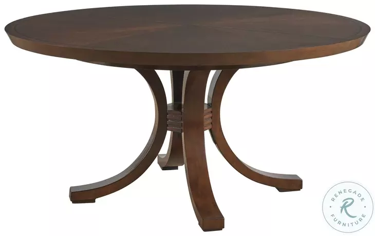 Rendezvous Walnut Round Extendable Warwick Dining Table