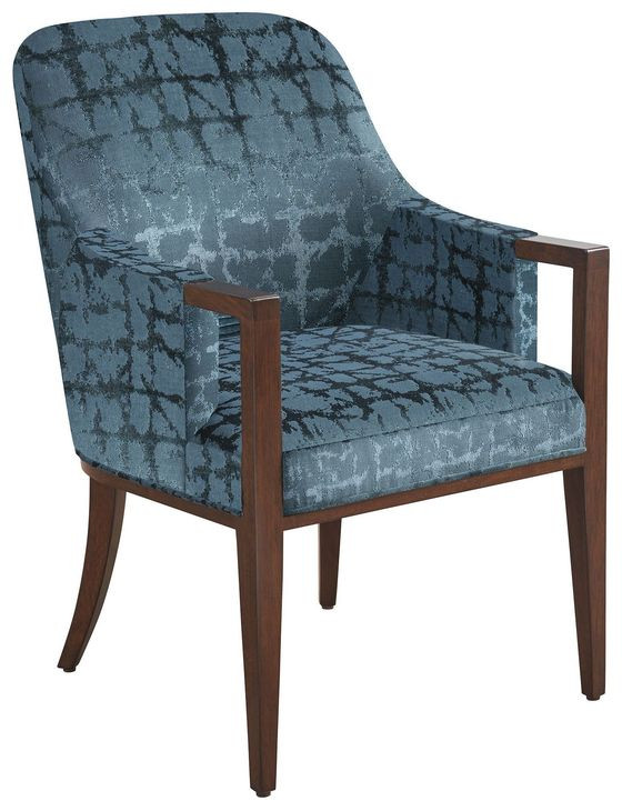 Lambeth Rendezvous Blue Upholstered Arm Chair
