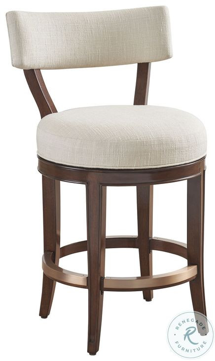 Rendezvous Biscayne Swivel Giles Counter Height Stool