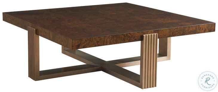 Rendezvous Walnut Square Holloway Cocktail Table