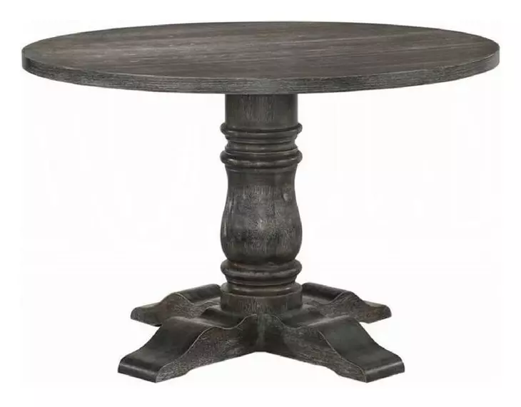 Leventis Weathered Gray 47" Round Dining Table