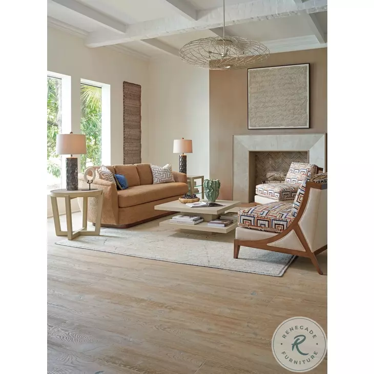 Shasta Sand Drift Round Lamp Table