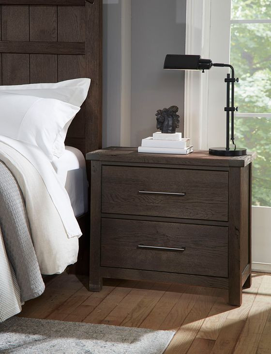 Dovetail Java 2 Drawer Nightstand
