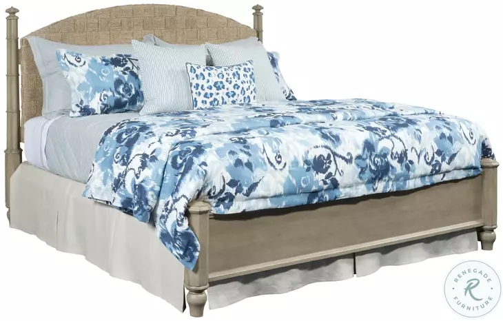 Ashbourne Ocracoke Driftwood Low Poster Bedroom Set