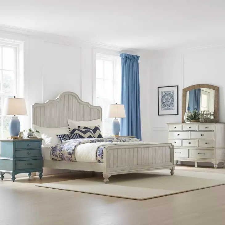 Ashbourne Magnolia Sun Washed California King Panel Bed