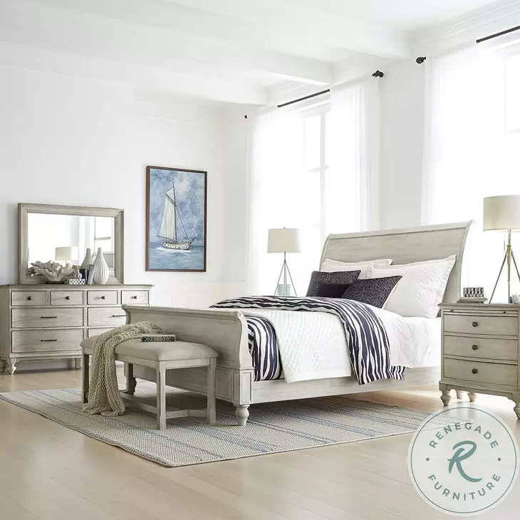 Ashbourne Everton Sun Washed And Driftwood Bedside Chest