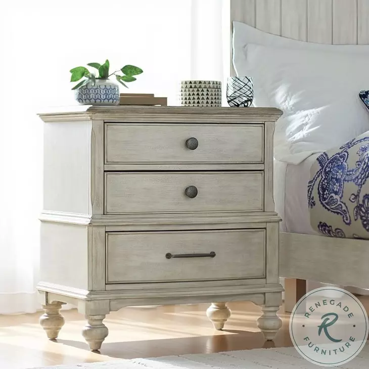 Ashbourne Inverness Sun Washed And Driftwood Nightstand