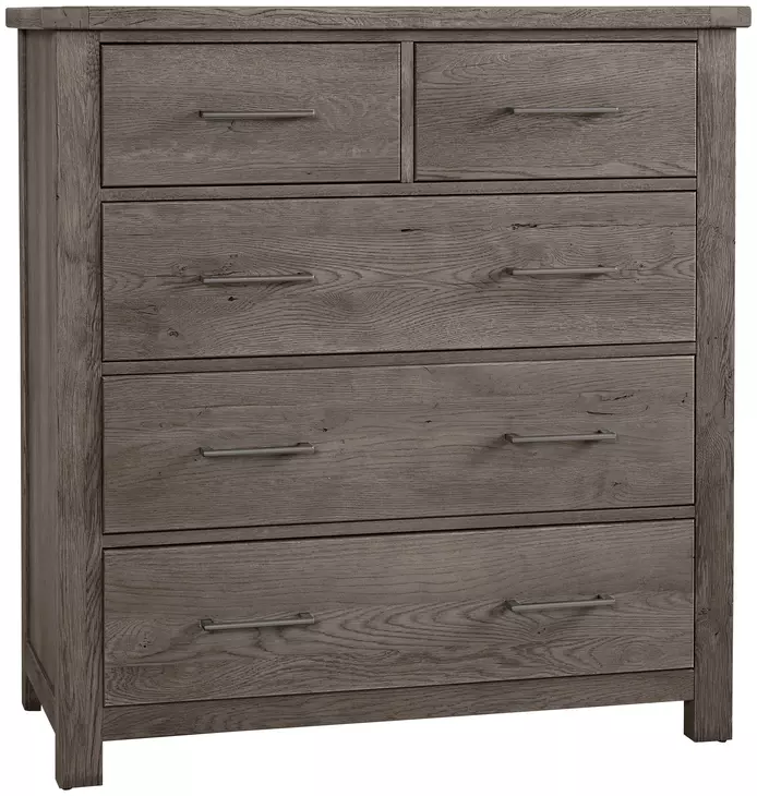 Dovetail Mystic Gray 5 Drawer Standing Dresser