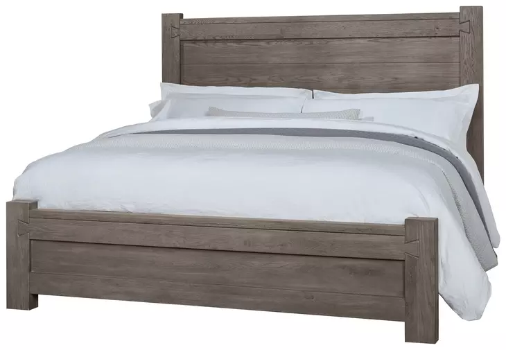 Dovetail Mystic Gray Poster Bedroom Set
