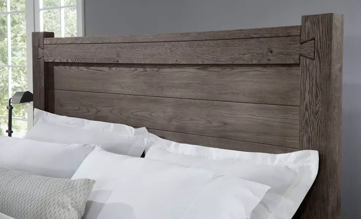 Dovetail Mystic Gray King Poster Bed