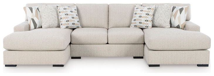 Laurelgrove Pebble 3-Piece Sectional with Chaise