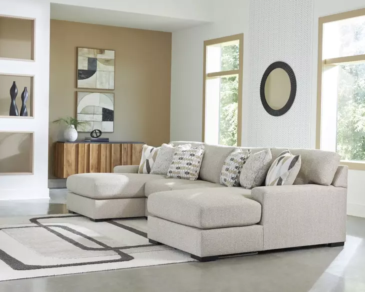 Laurelgrove Pebble 3-Piece Sectional with Chaise