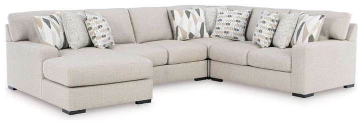 Laurelgrove Pebble 4-Piece Chaise Sectional