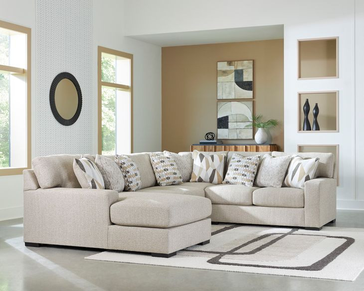 Laurelgrove Pebble 4-Piece Chaise Sectional