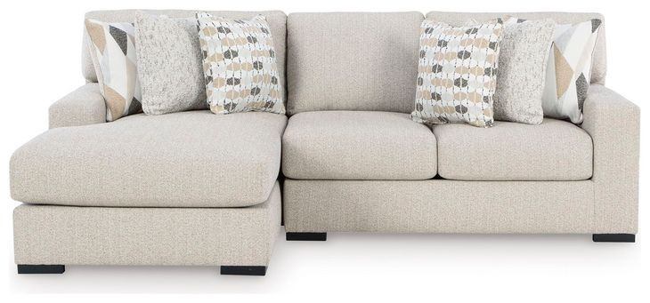 Laurelgrove Pebble 2-Piece Sofa Sectional with Chaise