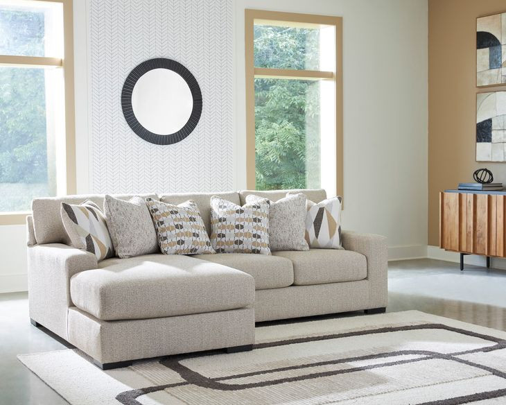 Laurelgrove Pebble 2-Piece Sofa Sectional with Chaise