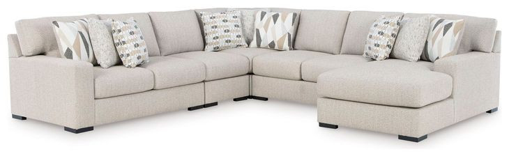 Laurelgrove Pebble 5-Piece Chaise Sectional