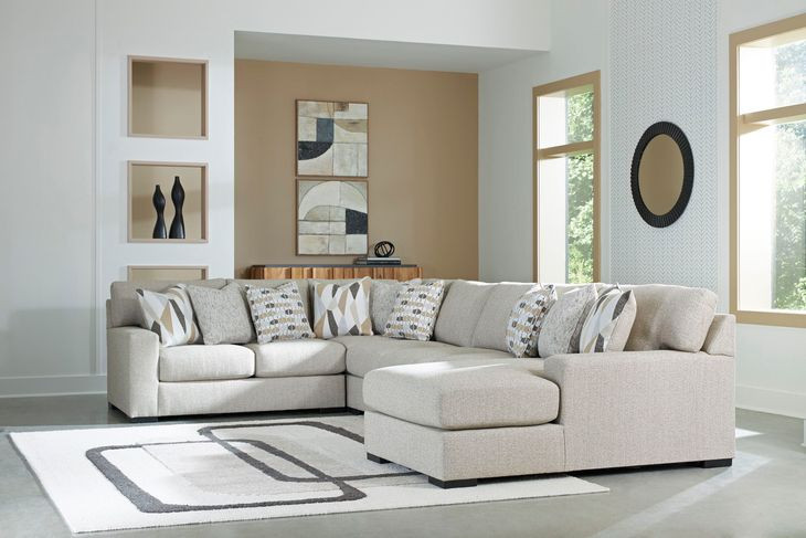 Laurelgrove Pebble 5-Piece Chaise Sectional