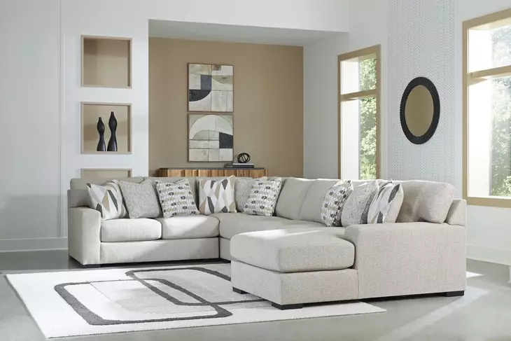 Laurelgrove Pebble 5-Piece Chaise Sectional