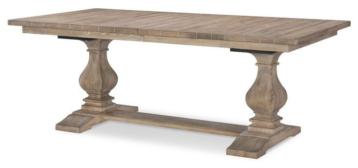 Monteverdi Sun Bleached Cypress 120" Extendable Rectangular Dining Table