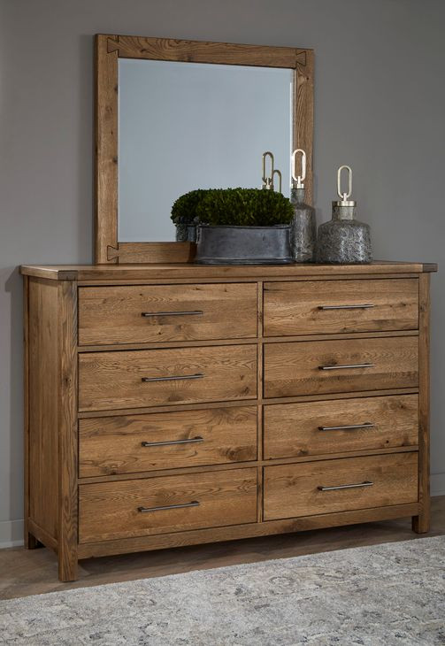 Dovetail Natural Rectangular Dresser Mirror