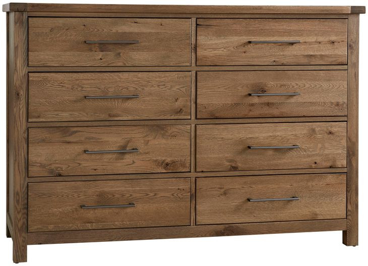Dovetail Natural 8 Drawer Dresser