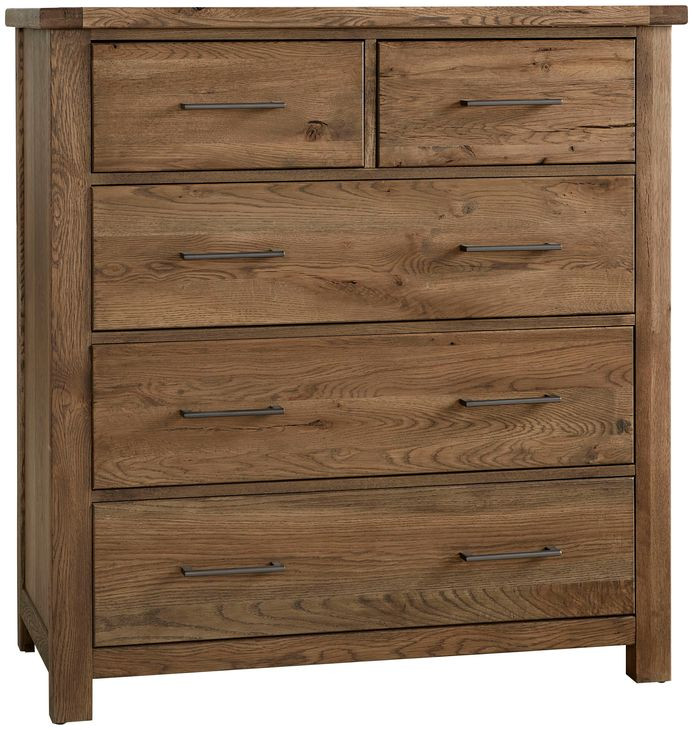 Dovetail Natural 5 Drawer Standing Dresser