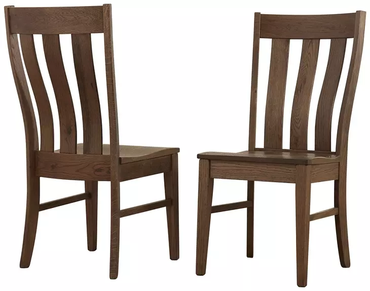 Dovetail Natural Slat Back Side Chair