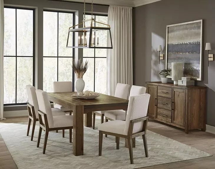 Dovetail Natural 76" Rectangular Gathering Table