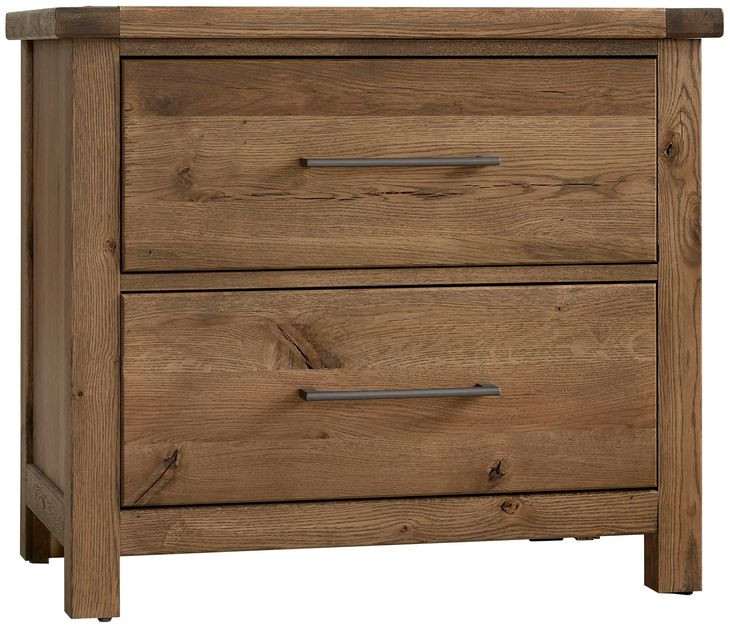 Dovetail Natural 2 Drawer Nightstand