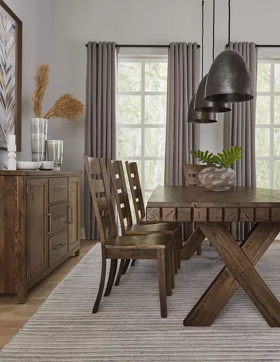 Dovetail Natural Queen Poster Bed