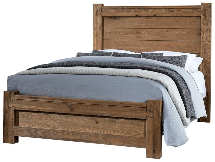 Dovetail Natural Queen Poster Bed
