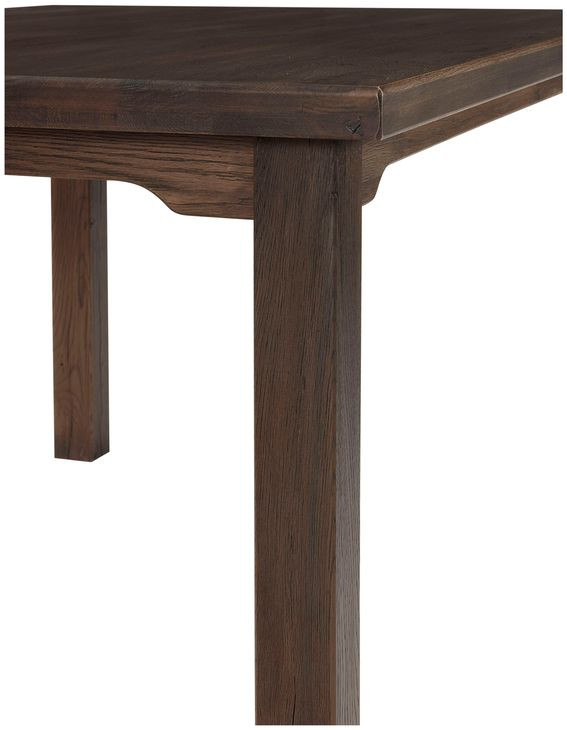Dovetail Aged Gray 60" Rectangular Friendship Dining Table