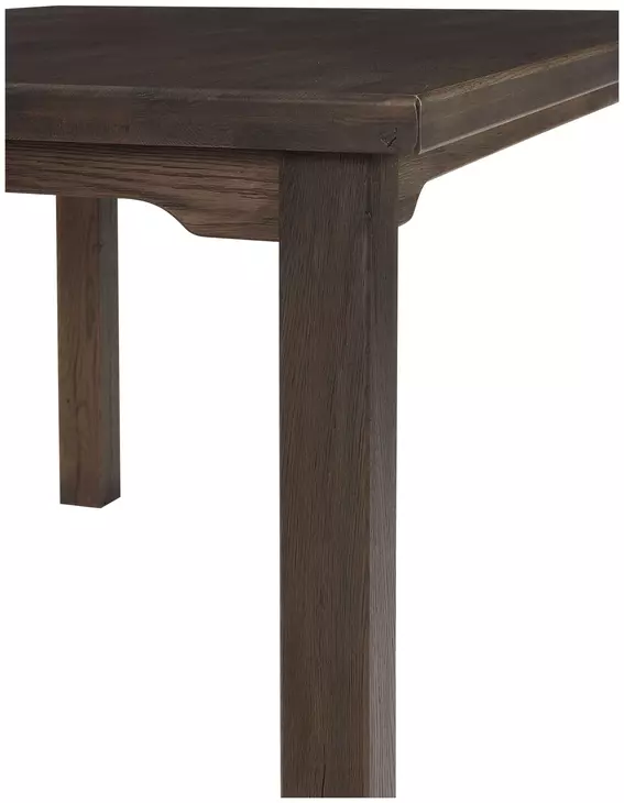 Dovetail Aged Gray 60" Rectangular Friendship Dining Table
