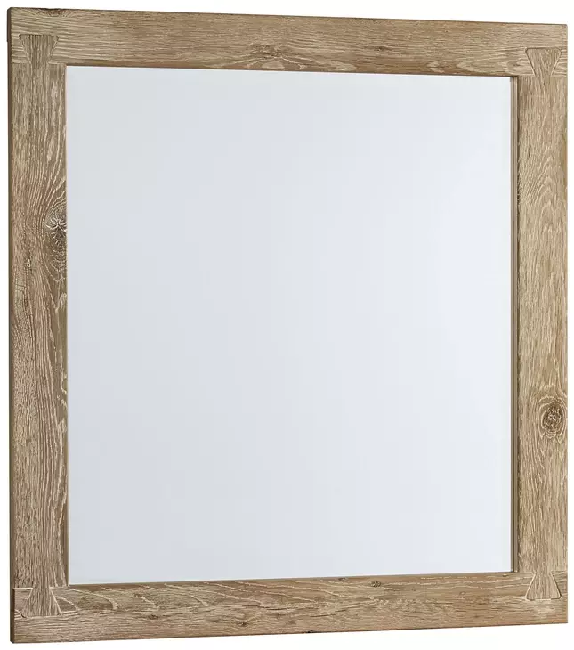 Dovetail Sun Bleached White Rectangular Dresser Mirror