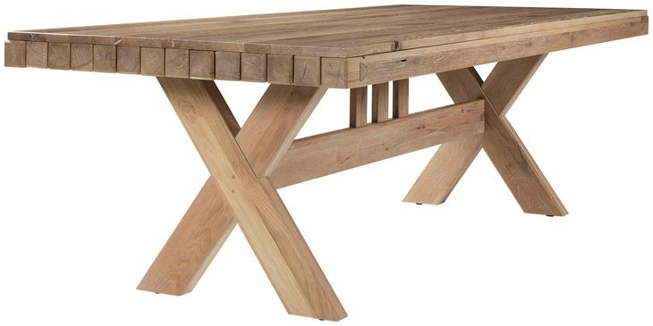 Dovetail Bleached White 73" Rectangular Dining Table