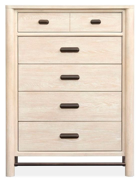 Sunset Cove Sanibel Brown 5 Drawer Chest