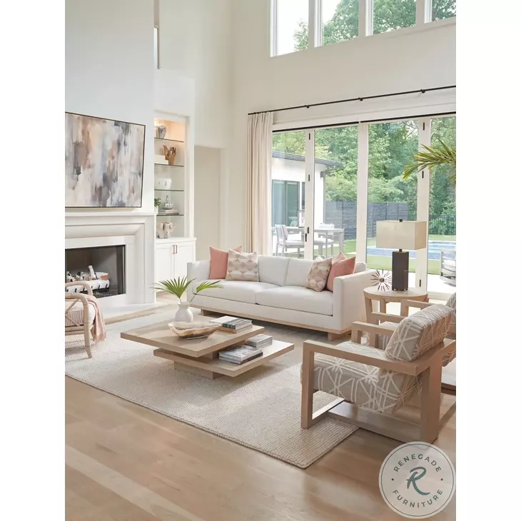 Prescott Sand Drift Tiered Cocktail Table