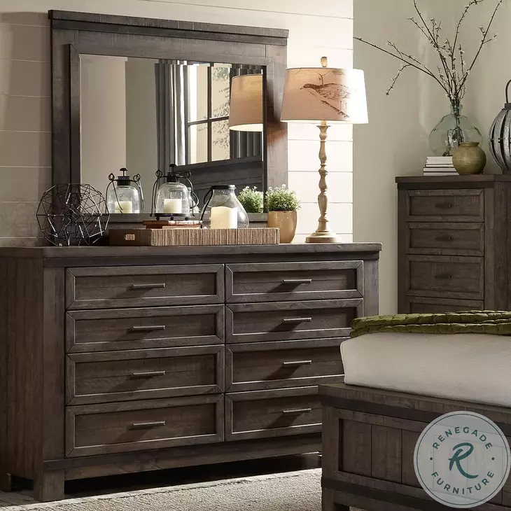 Thornwood Hills Rock Beaten Gray 8 Drawer Dresser From Home