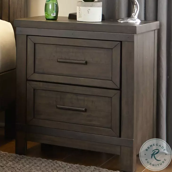 2枚セットThe ROOM10th AnniversaryOlive/Brown Thornwood Hills Rock Beaten Gray Youth Panel Bedroom Set
